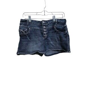 Amethyst 5 Buttons Addison Shorts Blue Junior Size 11